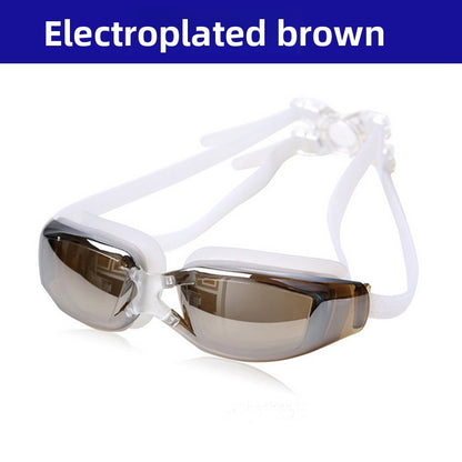 Swimming Goggles for Men & Women – Anti-Fog UV Protection, Waterproof, Adjustable Silicone Swim Goggles for Adults & Kids