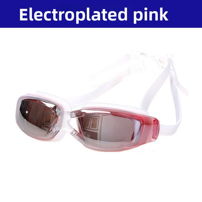 Swimming Goggles for Men & Women – Anti-Fog UV Protection, Waterproof, Adjustable Silicone Swim Goggles for Adults & Kids
