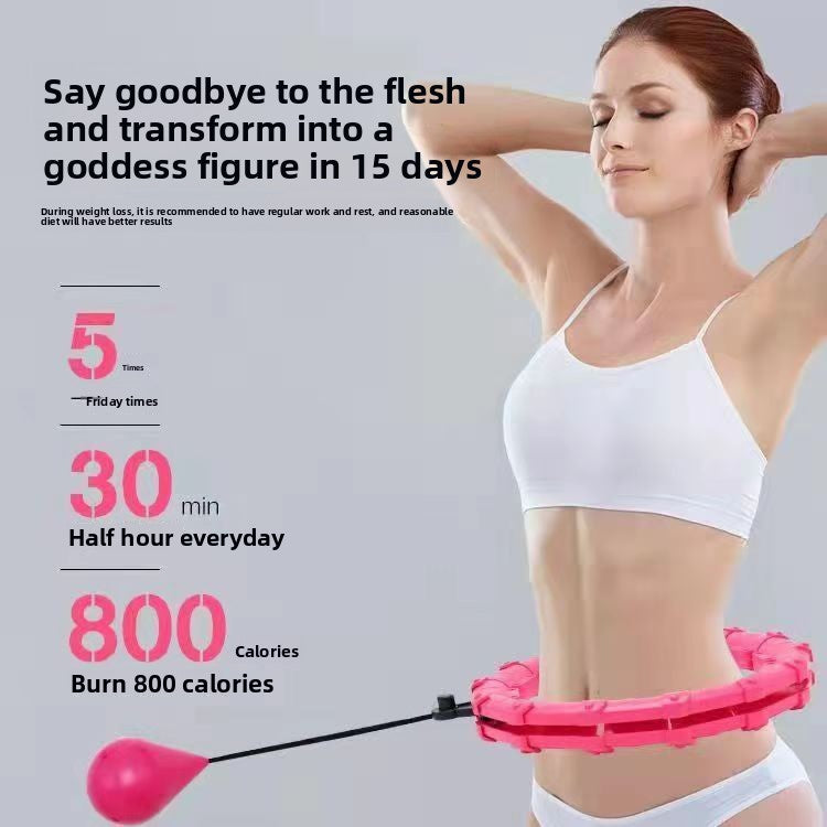 Weighted Hula Hoop with Smart Counter for Fitness