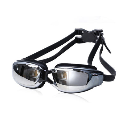 Swimming Goggles for Men & Women – Anti-Fog UV Protection, Waterproof, Adjustable Silicone Swim Goggles for Adults & Kids