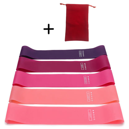 Elastic Resistance Bands Set for Yoga, Pilates, and Strength Training - 5-Pack