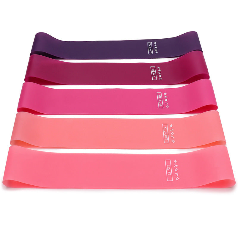 Elastic Resistance Bands Set for Yoga, Pilates, and Strength Training - 5-Pack
