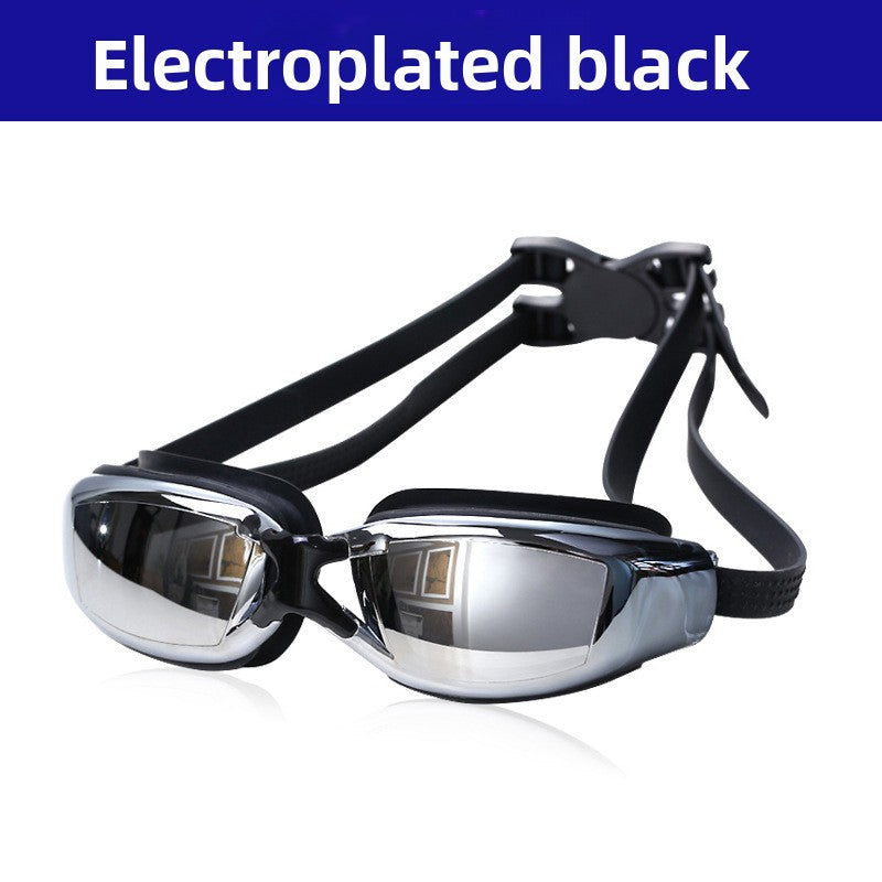 Swimming Goggles for Men & Women – Anti-Fog UV Protection, Waterproof, Adjustable Silicone Swim Goggles for Adults & Kids