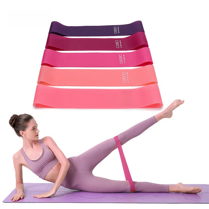 Elastic Resistance Bands Set for Yoga, Pilates, and Strength Training - 5-Pack
