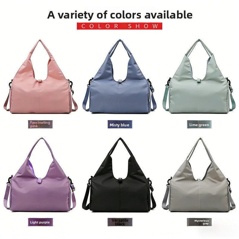 Women'S Multi-Purpose Sports Bag - Waterproof with Shoe Pocket for Yoga, Gym, and Travel