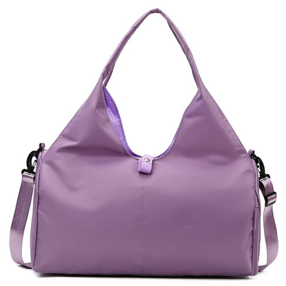 Women'S Multi-Purpose Sports Bag - Waterproof with Shoe Pocket for Yoga, Gym, and Travel