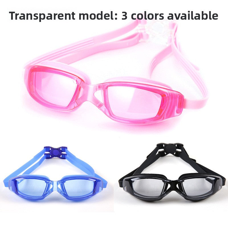 Swimming Goggles for Men & Women – Anti-Fog UV Protection, Waterproof, Adjustable Silicone Swim Goggles for Adults & Kids
