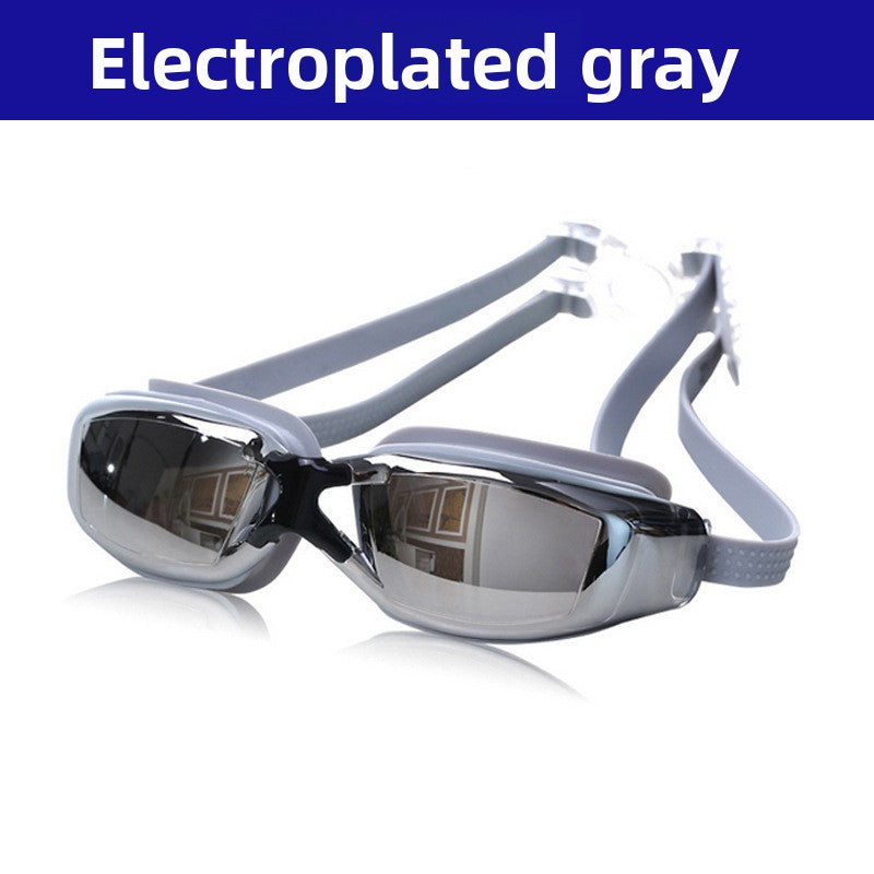 Swimming Goggles for Men & Women – Anti-Fog UV Protection, Waterproof, Adjustable Silicone Swim Goggles for Adults & Kids