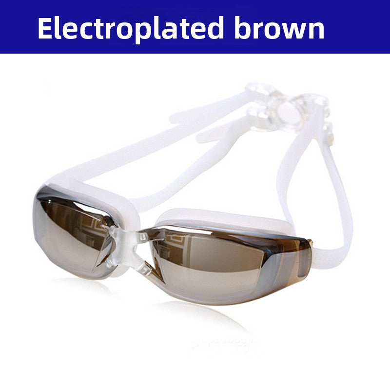 Swimming Goggles for Men & Women – Anti-Fog UV Protection, Waterproof, Adjustable Silicone Swim Goggles for Adults & Kids
