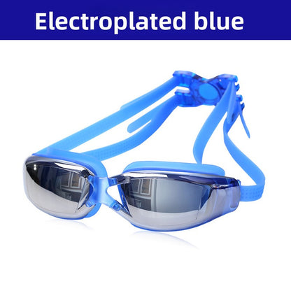 Swimming Goggles for Men & Women – Anti-Fog UV Protection, Waterproof, Adjustable Silicone Swim Goggles for Adults & Kids
